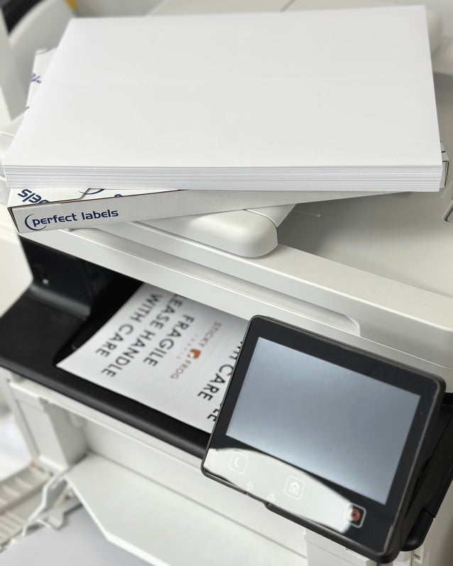 LDC2510 White Deepfreeze Perfect Labels | 25x10mm Rectangles 189 Labels Per Sheet - A4 100 or 500 Sheets/Box