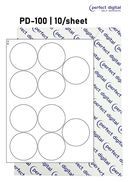 PD-100 SRA3 Digital Labels 100mm Dia Circles