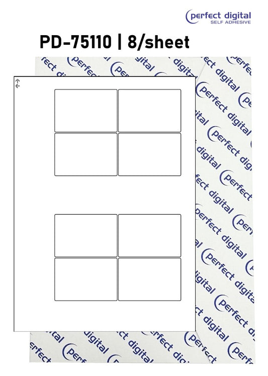 PD-75110 SRA3 Digital Labels 75x110mm Rectangles