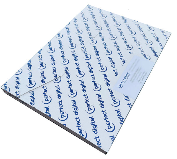 Perfect Digital Floor Notes | Anti-Slip Labels 210mm dia Circles x2 & 420x65mm Strip x1 Matt White Laser Polyester 180mic SRA3 (320x450mm)