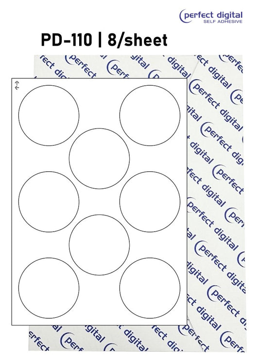 PD-110 SRA3 Digital Labels 110mm Dia Circles