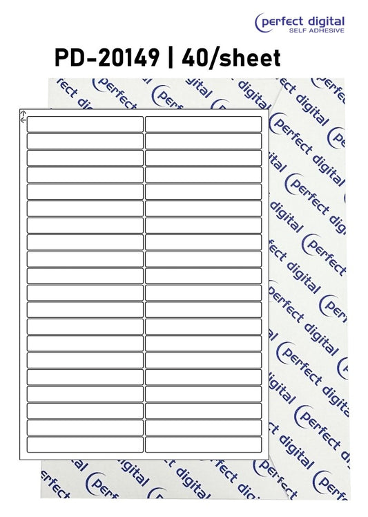 PD-20149 SRA3 Digital Labels 20x149mm Rectangles