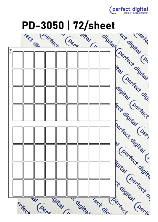 PD-3050 SRA3 Digital Labels 30x50mm Rectangles