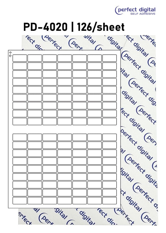 PD-4020 SRA3 Digital Labels 40x20mm Rectangles