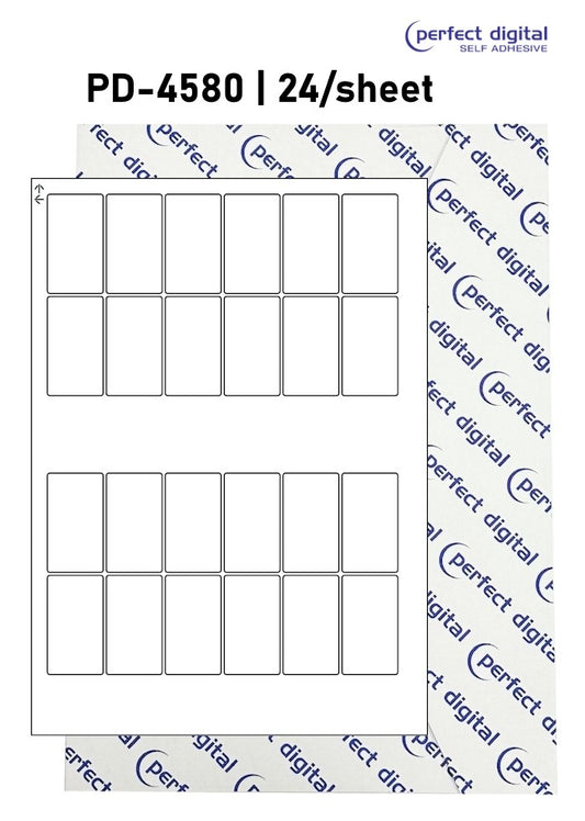 PD-4580 SRA3 Digital Labels 45x80mm Rectangles