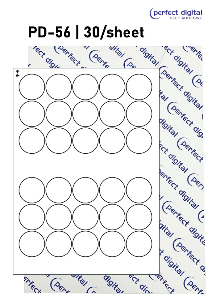 *NEW* PD-56 SRA3 Digital Labels 56mm Dia Circles