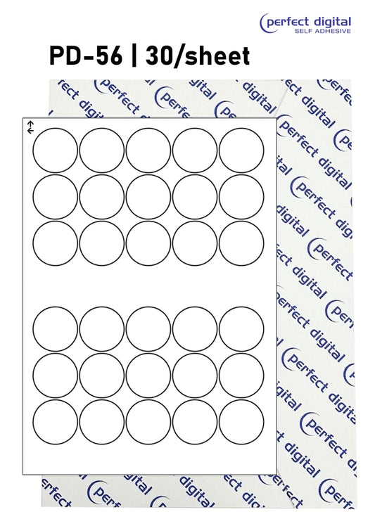 *NEW* PD-56 SRA3 Digital Labels 56mm Dia Circles