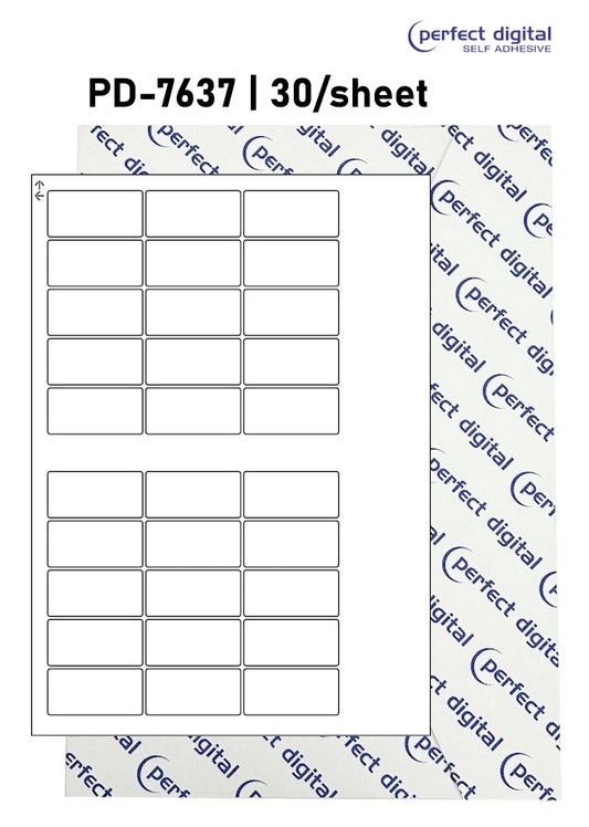 PD-7637 SRA3 Digital Labels 37x76mm Rectangles