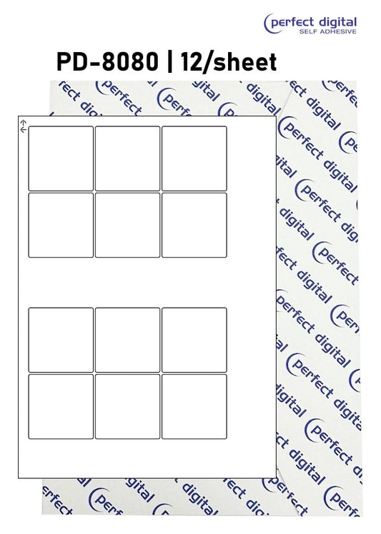 PD-8080 SRA3 Digital Labels 80x80mm Squares