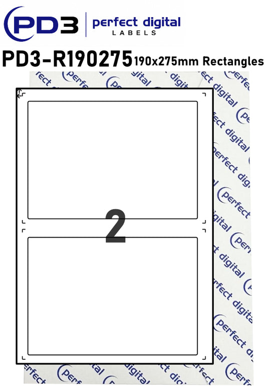 PD3-R190275 SRA3 Digital Labels 190x275mm Rectangles