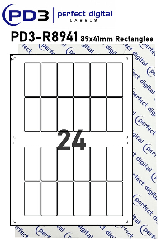 PD3-R8941 SRA3 Digital Labels 89x41mm Rectangles
