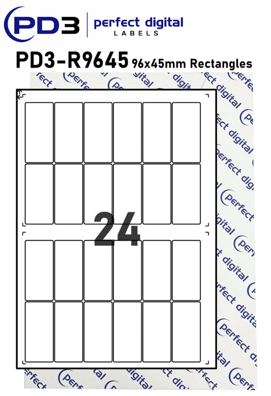 PD3-R9645 SRA3 Digital Labels 96x45mm Rectangles